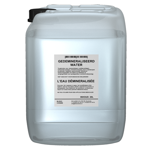 Bleko gedemineraliseerd water 20l