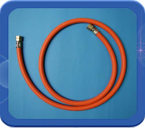 Propaanslang 150cm 2x3/8" wartel rubber slang (compleet)
