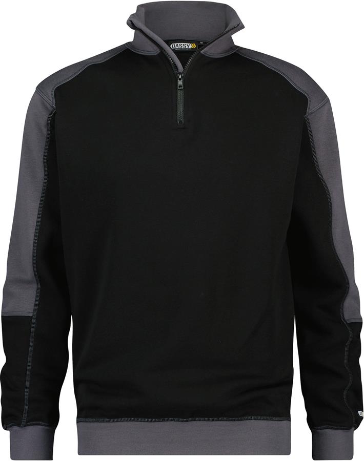 DASSY sweater basiel zwart/grijs l