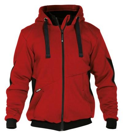 DASSY sweatshirt jas pulse rood/zwart m