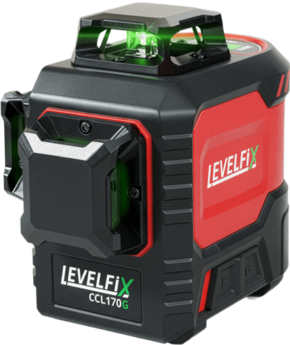 LevelFix groene basis 3d conelaser 3x360° set incl. statief, 2 accu's