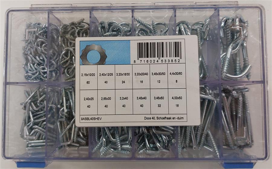 assortiment schroefhaak