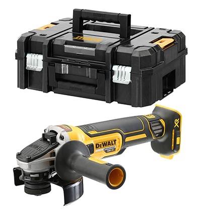 DeWalt accu haakse slijper 125mm 18v naked afbeelding