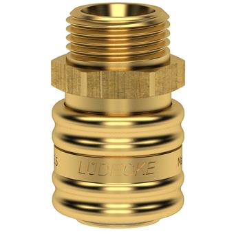 Lüdecke Ludecke snelkoppeling 1/2" bu.dr. mes.dn5.5