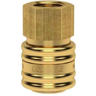 Lüdecke Ludecke snelkoppeling 1/4" bi.dr. mes dn5.5