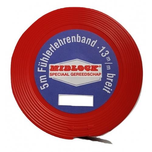 Midlock voelerlint 0.18mm op rol (5mtr) (nml)