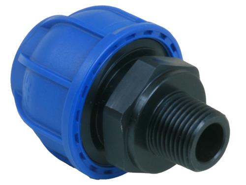 Alusic Aluminium koppeling ø32mm - 1" buitendraad