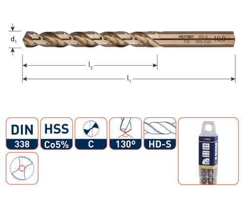 Rotec Spiraalboor din338 co 2.4mm