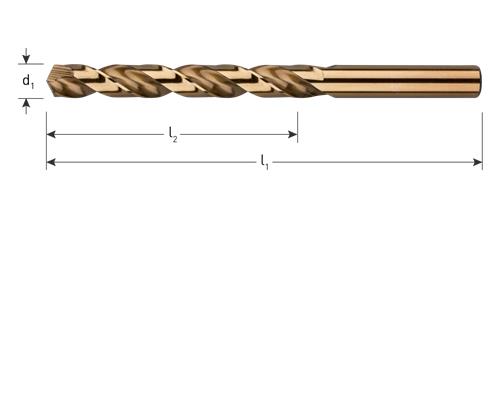 Rotec Spiraalboor hss-co din338 9,5mm