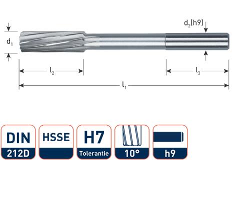 Rotec Machineruimer cil.h7 4.0mm