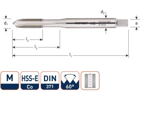 Rotec Machinetap d371 alu m4