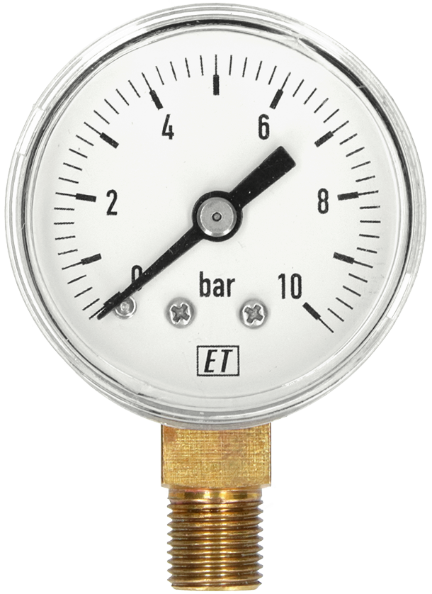 Wildkamp Manometer Rvs manometer 63mm 0-40B 1/4 OA RVS glyc. - Manometers glycerine - Techno ...