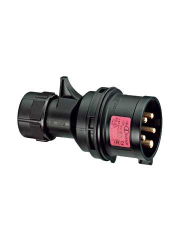 Abl Stekker 16a 3p 230v event zwart ip44 afbeelding